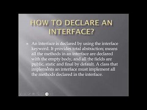 Session 31 - Interface in Java part 1 - Explanation