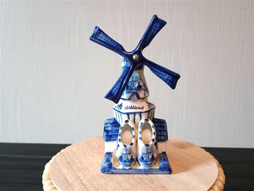 Delft Blue Dutch Holland Windmill - Etsy