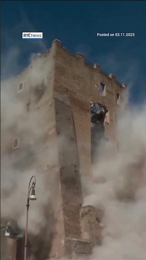 Workers injured in partial collapse of tower near Rome’s Colosseum