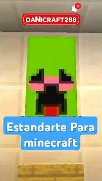 The best creeper banner design in Minecraft #minecraft #survival #danicraft288