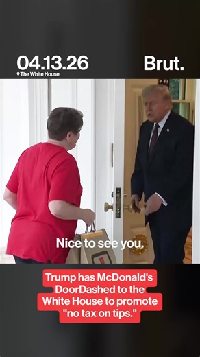 President Donald Trump received a McDonald’s delivery in the Oval Office from DoorDash driver Sharon Simmons during a White House event promoting his proposal to eliminate taxes on tips. The measure, part of what he calls the “One Big, Beautiful Bill,” would allow workers in tip-based jobs to deduct qualifying tip income. Simmons said she saved more than $11,000 under the provision, and Trump highlighted it as a key part of his tax agenda before tipping her at the end of the delivery. #trump #mc