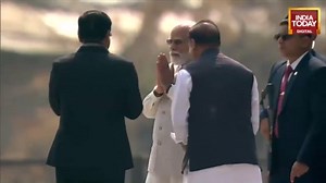 Watch: PM Modi arrives at Assam's emergency landing highway, attends IAF air show