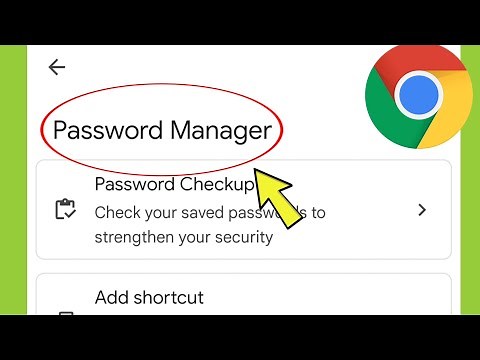 Chrome Password Manager Settings