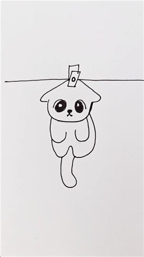 Cute Cat Drawing 🐱 Easy Step by Step ✏️ #shorts #catdrawing #viral