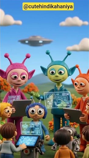 Aliens Story 👽 #alien #cutehindikahaniya #shorts