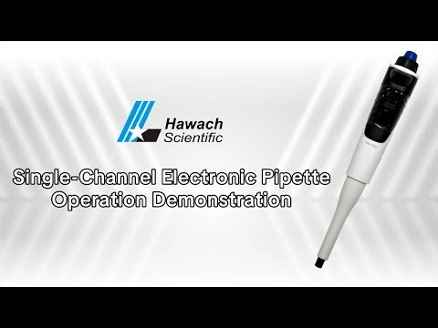Single-Channel Electronic Pipette Operation Demonstration#hawach #science #medical #factory #lab