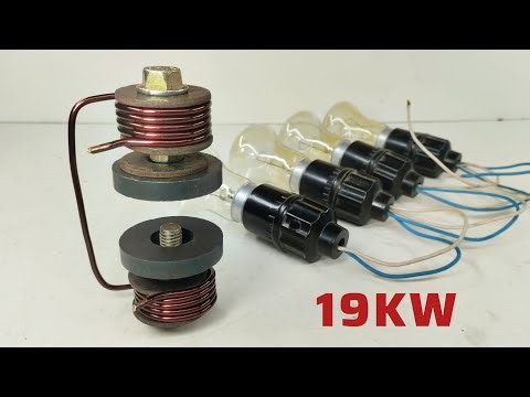 How to Make 240volt Free Energy Generator at Home Using Copper Wire with two Magnet