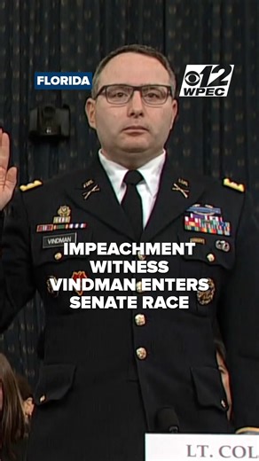 FL SENATE BID | Alexander Vindman launches a Florida Senate campaign, aiming to unseat Sen. Ashley Moody in the 2026 special election. Read more: https://bit.ly/45BGq4N | CBS 12 News
