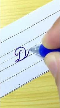 How to write “Dad” in Cursive writing | Cursive handwriting practice | Calligraphy | with Gel pen