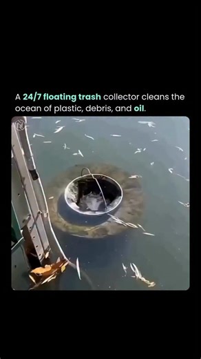 Nexvion AI on Instagram: "A 24/7 floating trash collector cleans oceans tirelessly. Autonomous vessels patrol waters nonstop, using conveyor systems and skimmers to gather plastic debris, trash, and even oil spills efficiently. Solar and wave-powered designs enable endless operation in remote areas without crews or fuel. This technology prevents pollution from harming marine life and reaching shores on a massive scale. Robotic innovation is turning the tide for cleaner, healthier oceans worldwid