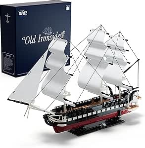 Nifeliz Old Ironsides, Collectible Navy Ship Building Set for Adults, Build and Display This Replica of an Iconic USS Frigate, Gift Ideal for Sailing Ships Enthusiasts (1603 PCS, NF10239)