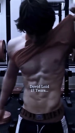 David laid's physique at 17 vs mine 🖤 #gym #abs #davidlaid #aesthetic #veins #fitness #bodybuilding