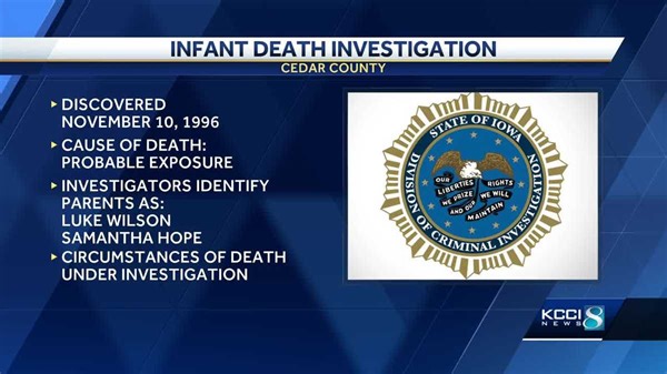 Iowa cold case: DNA used to identify parents of newborn girl found dead in a bag in 1996
