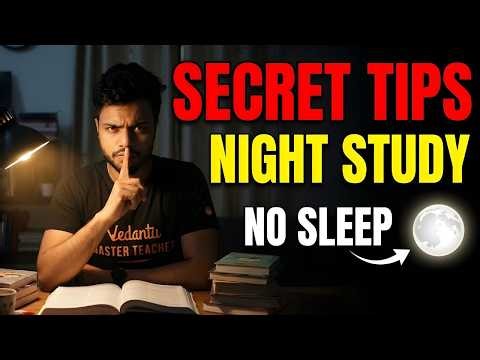 Secret Night Study Hacks 😴 Stay Awake & Focused | Basavaraj Sir
