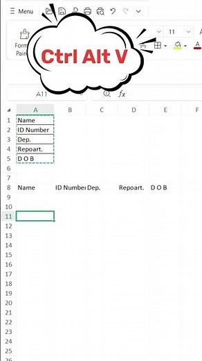 Transpose Data in Excel in Seconds! | Flip Rows & Columns | #Shorts #ExcelTips