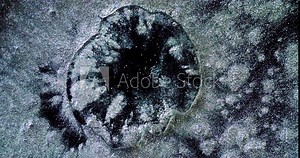 Silver glitter sparkle texture against black background in 4K