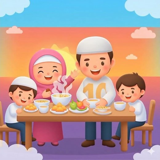 The 4th Pillar of Islam Sawm 🌙 Fasting for Kids! #kids #muslimchildren #children