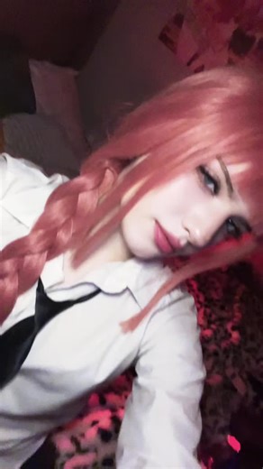 sooo… if anyone knows how to put contacts in pls message me and give me a tutorial… #chainsawman #makimacosplay #makima #csmcosplayer