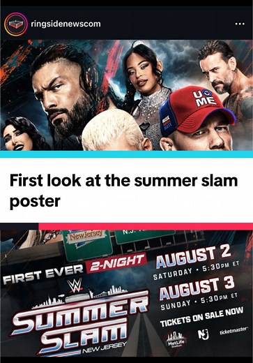 WWE Summer Slam 2023: Official Poster Revealed