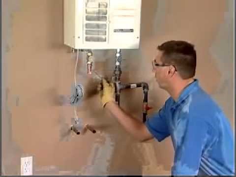 Tankless Water Heater Installation Plumbing and Gas Connections