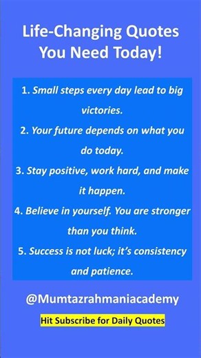 Life-Changing Quotes You Need Today | #1