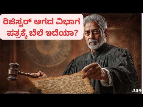 Unregistered partition deed supreme court judgment 2024 karnataka property law 2