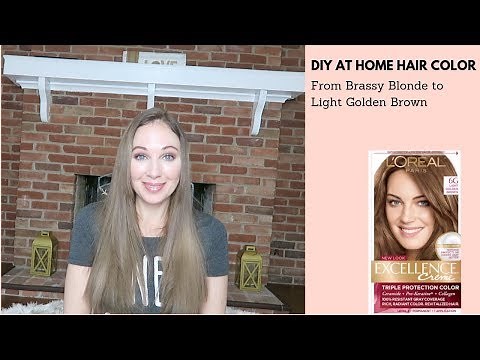 DIY Hair Color From Brassy Blonde to Light Golden Brown