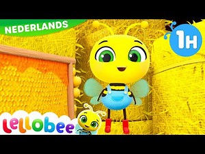 NIEUW | Wees een Bij | Lellobee Nederlands | Kinderliedjes | Leervideo's voor kinderen