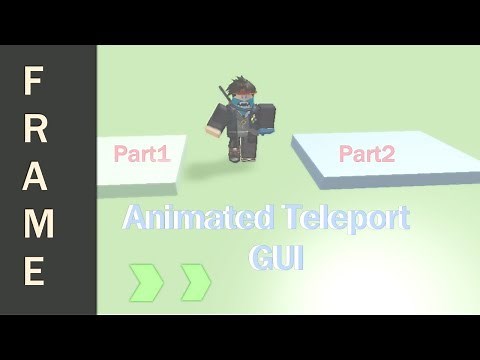 How To Make An Animated Teleportation GUI | Roblox