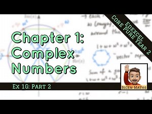 Complex Numbers (Year 2) 14 • Geometric Problems - centre NOT at origin & Exam Q • CP2 Ex1G • 🎯