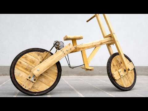 Even NATO professors didn’t think of this! A motorized bicycle made of wood