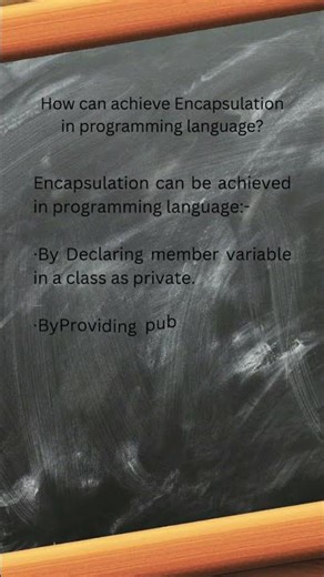 #oop #developer #education #interview #java #fullstackdevelopment #encapsulation