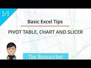 Excel 365 - Creating a Pivot Table, Charts & Slicers in Excel