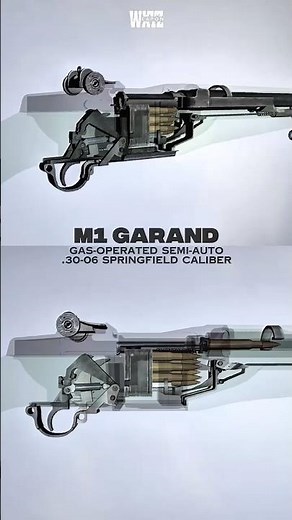 Inside the M1 Garand rifle 🔥 How It Really Works