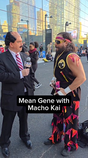 Mean Gene interviews MACHO KAI, Randy Lawrence at @newyorkcomiccon . . . #cosplay #machoman #cobrakai #meangene #mashup #nycc #nycc2025 #THEMACHOVERSE #machomanrandysavage | The Machoverse