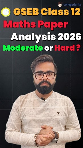 😱 GSEB Class 12th Maths Paper Analysis 2026 | Easy or Difficult? Student Reaction ✍️ #gseb