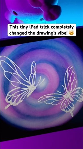 This tiny iPad trick completely changed the drawing’s vibe! 🤯 #artworkout #artchallenge