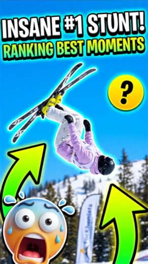 Ranking Best Skiing Moments #skiing #amazing #stunts