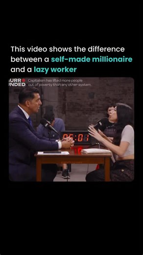 Business | Wealth | Entrepreneurship on Instagram: "Patrick Bet-David challenges the idea that capitalism is designed to keep people stuck. In a direct exchange, he points to his own path, starting from minimum-wage work and building wealth through consistency, risk, and long-term focus. The discussion moves beyond ideology and into execution. Critics argue that unequal starting points create structural limits. Patrick argues that mindset, discipline, and sustained effort determine outcomes over