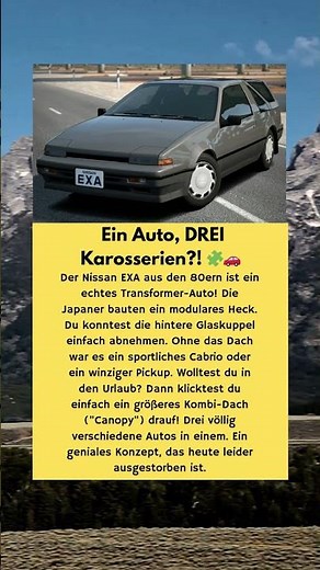 Nissan EXA Canopy: Das Auto zum Umbauen 🧩🚗
