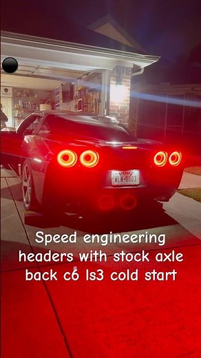 Speed engineering headers on a c6 corvette!#corvette #c6corvette #cartok #corvetteracing #fyp #viral