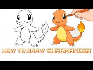 How to draw charmander step by step - Pokemon Drawing