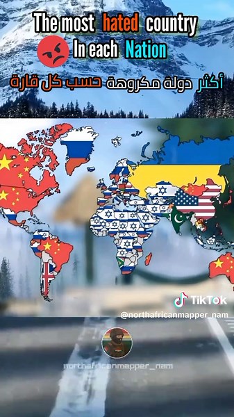 most hated country in each nation أكثر دولة مكروهة حسب كل قارة #fyp #FYP #foryoupage❤️❤️ #foryouu #viralvideos #viralvideos #creatorsearchinsights #maps #map #mappingcommunity #mapping #mapper #europe #africa #asia #oceania #northamerica #southamerica #nam⛤
