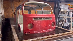 1.5K views · 13K reactions | Chemical dipping a 1969 Volkswagen Westfalia Bus from start to finish in under 9 minutes. For the full video check out my YT channel. Photos at the end are credited to @vwmoirarose If you want to see the full build process check out @vwmoirarose. @volkswagen #vw #volkswagen #vwbus #restoration #automotive #oddlysatisfying #pressurewashing #cars #carsoftiktok | Minute_of_dangle | Facebook