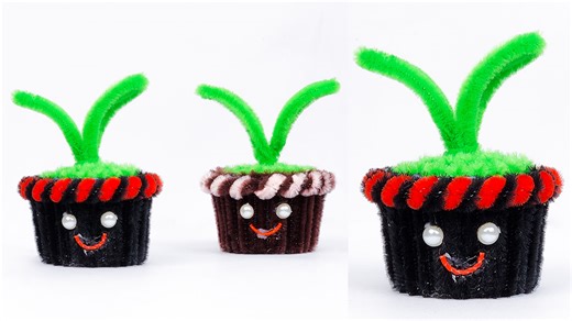 Unleash a burst of whimsy! Create your own enchanting miniature planter entirely from colorful pipe cleaners. This isn't just a pot-it's a tiny home for a special air plant, a budding succulent, or a magical faux blossom. Perfect for crafters of all ages to add a handmade touch of charm to any space. Why This Craft is Truly Special: ✨ A World of Imagination: Weave, twist, and coil your way to a one-of-a-kind design. No two planters are ever alike! ✨ Perfect for Tiny Greens: Specifically designed