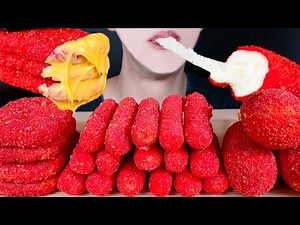 ASMR HOT CHEETOS MOZZARELLA CORN DOG CHEESE STICKS HASH BROWNS MUKBANG 먹방 チーズ モッパン 咀嚼音 EATING SOUNDS