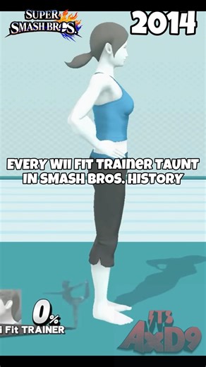 Every Wii Fit Trainer Taunt in Smash Bros. History
