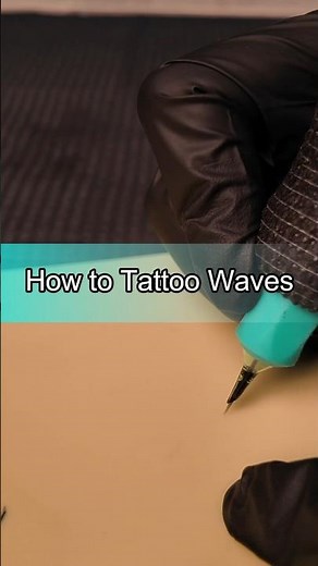 Japanese Waves vs Foam Waves - Master Both Styles 🌊 #tattootutorial #tattooart