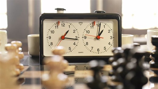 Double chess timer during a game - Free Stock Video