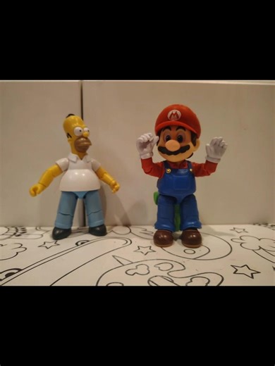 Mario Day with Homer ‪@JAKKSPacific‬ The Simpsons Nintendo Stop Motion